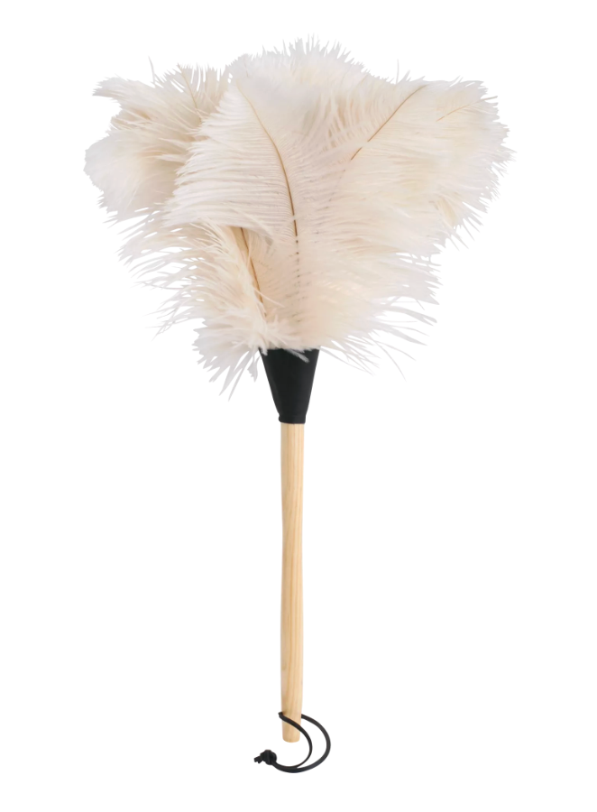 Ostrich Feather Duster, 50cm, White