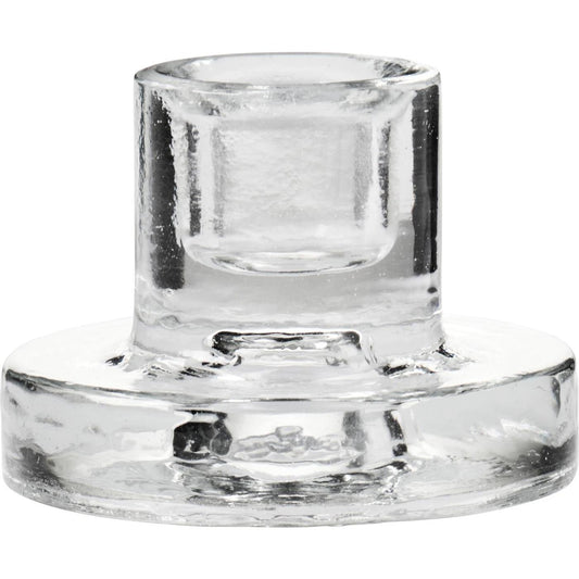 Candle holder glass f/1.3 cm candle (clear)