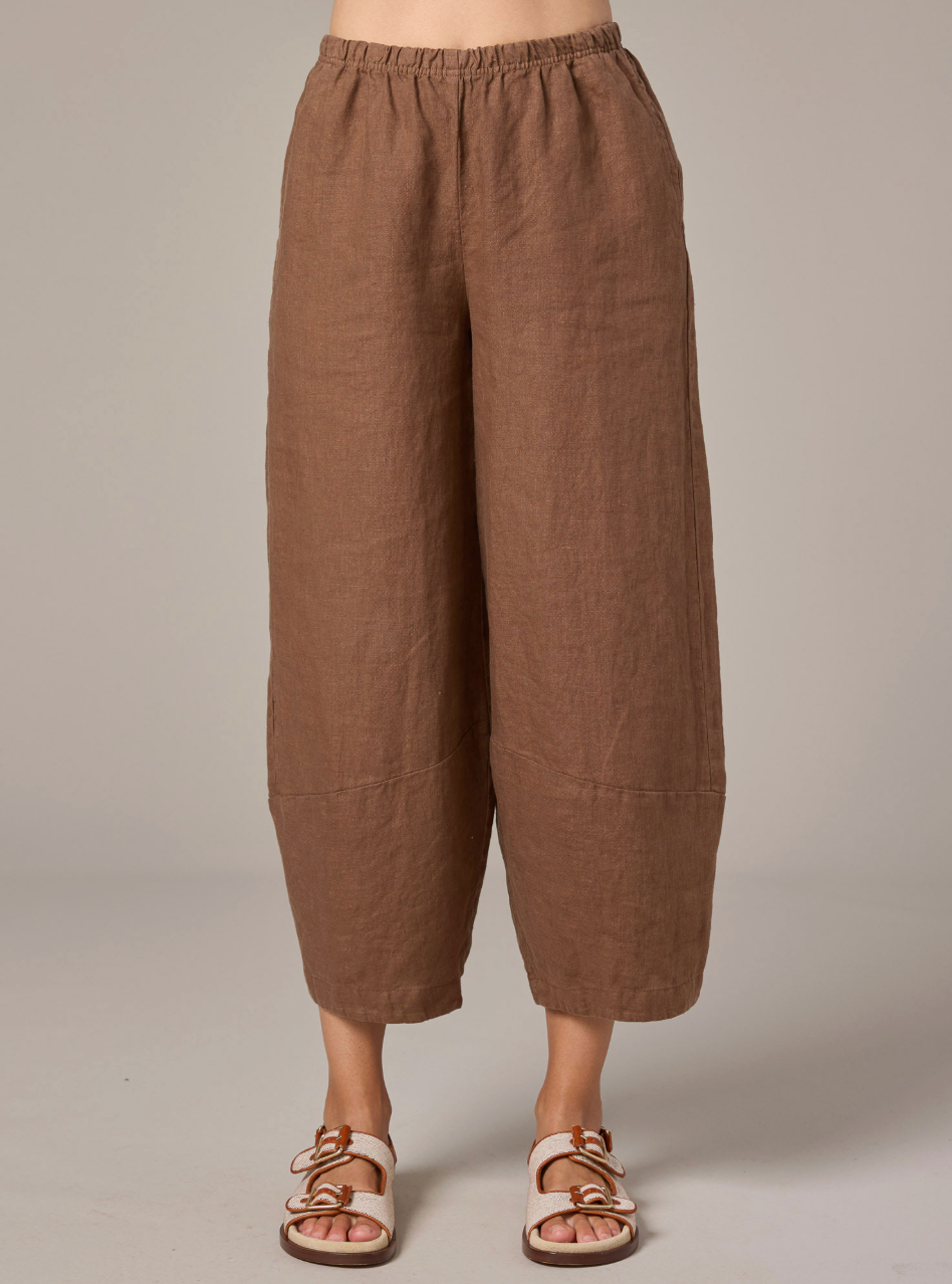 (L) Lantern Pant - Solid Linen / Coconut